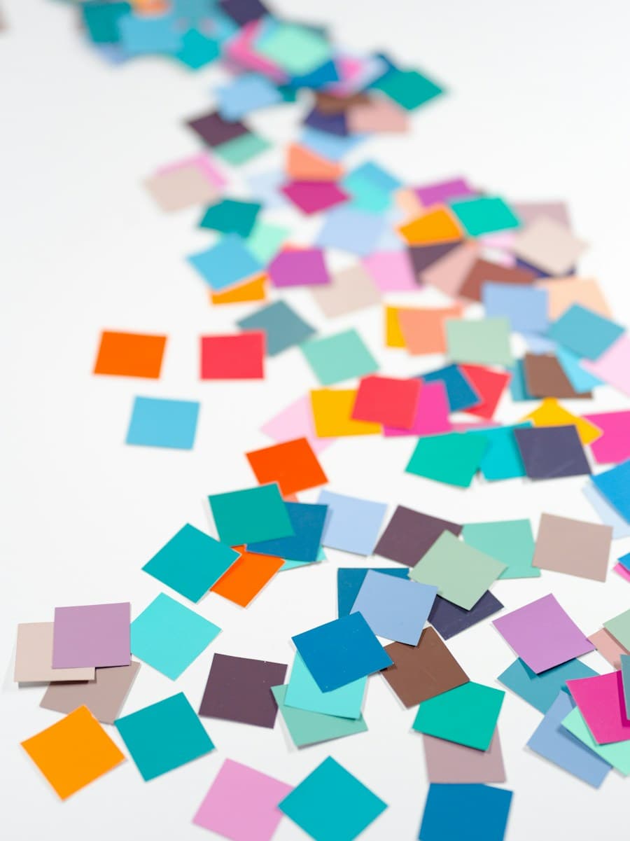 Pastel paper confetti